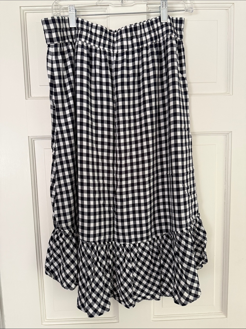 J. Crew Gingham High-Low Ruffle Skirt - Picture 3 of 6